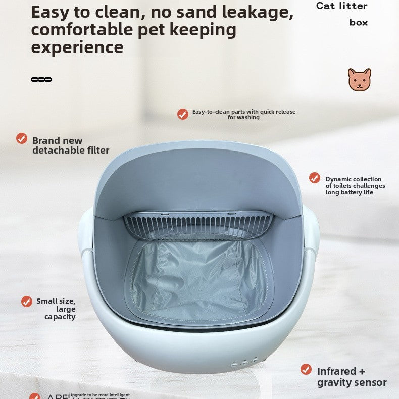 Smart Automatic Cat Litter Box with App Control